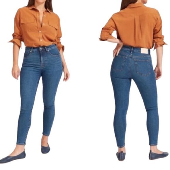 Everlane The High Rise Skinny Stretch Jeans Size 27 - Picture 1 of 9